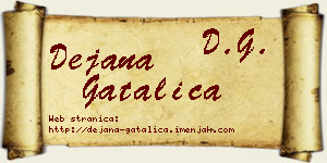 Dejana Gatalica vizit kartica